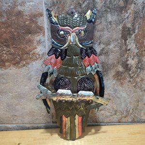 Metal Aluminum Tin Owl Hanging Wall Decor